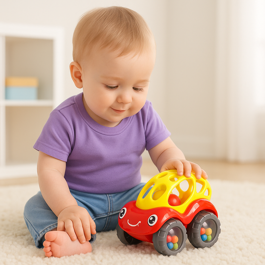 🚗 Inertial Assisted Sliding – Smooth, Long-Lasting Motion No batteries needed — just a gentle push! The Soft Rubber Inertial Car glides farther and longer thanks to its built-in sliding mechanism, making it fun and easy for small hands to play.
