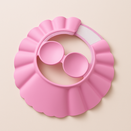 djustable Baby Shower Cap – Soft Padded, Waterproof, Splash-Proof Bath Shield with Breathable Mesh & Ear Protection | Lightweight, Flexible Shampoo Visor (Yellow/Blue/Pink)