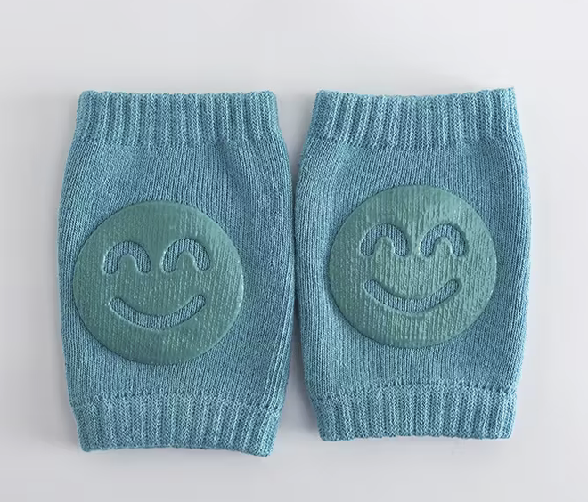 Baby Knee & Elbow Pads – Soft Pastel Safety Guards for Crawling & Walking (0–1 Years) | Non-Toxic, Durable, Fun Smiley Design