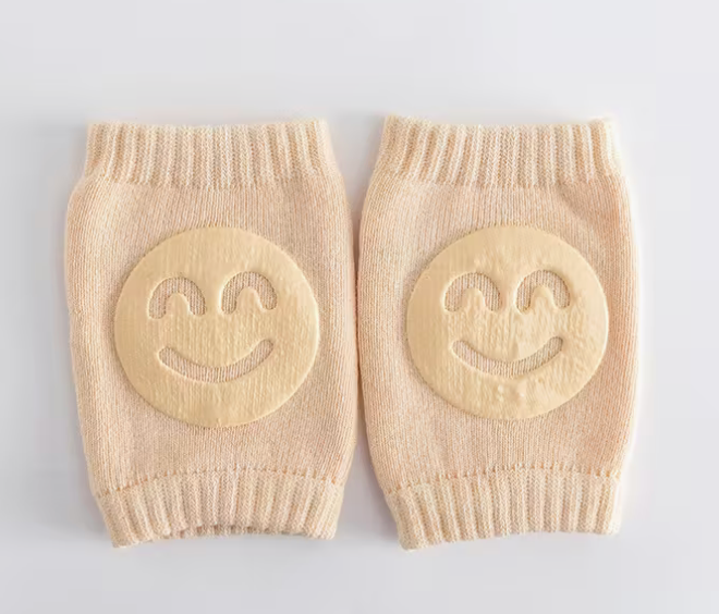 Baby Knee & Elbow Pads – Soft Pastel Safety Guards for Crawling & Walking (0–1 Years) | Non-Toxic, Durable, Fun Smiley Design